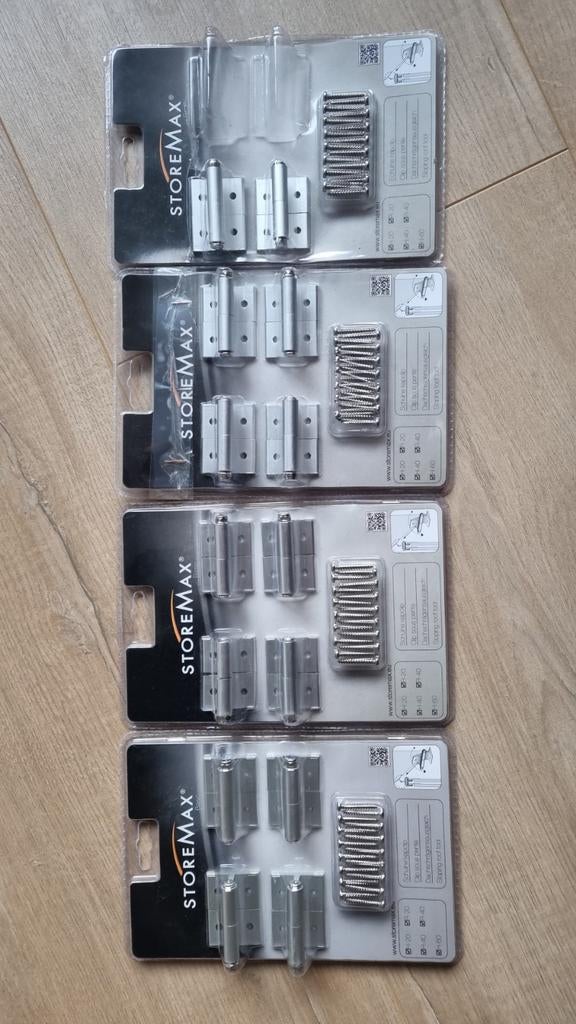 4x Storemax Schuine Kapclips - Nieuw in verpakking, Doe-het-zelf en Verbouw, Hang- en Sluitwerk, Ophalen, Nieuw, Overige materialen