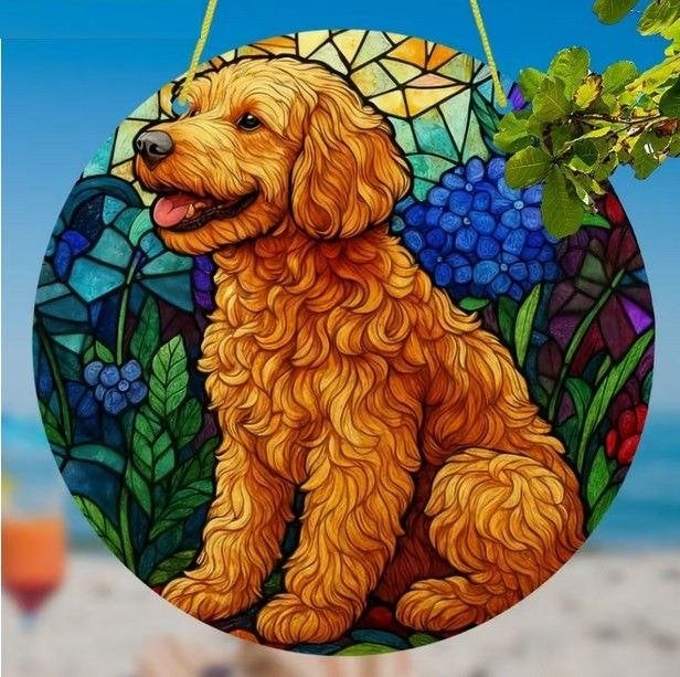 Raamhanger hond - poedel ( super kleurrijk ), Verzenden, Nieuw