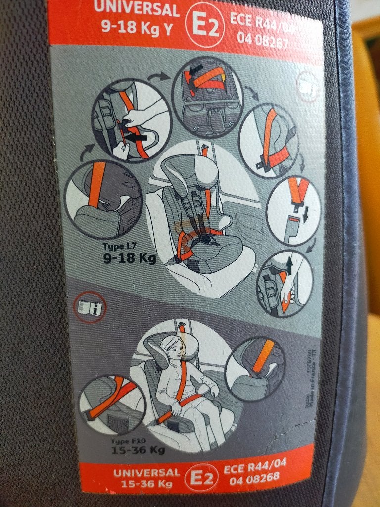 autostoeltje Nania Universal Ece / R 44 / 04, 15 t/m 36 kg, Ophalen, Overige merken, Gebruikt