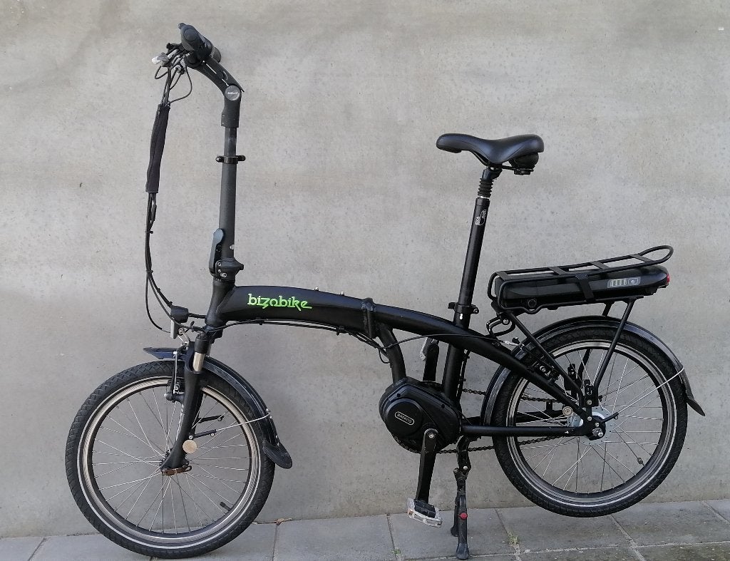 Bizobike x-class, 14.5ah accu, midmo. elektrische vouwfiets., Fietsen en Brommers, Elektrische fietsen, Gebruikt, Minder dan 47 cm