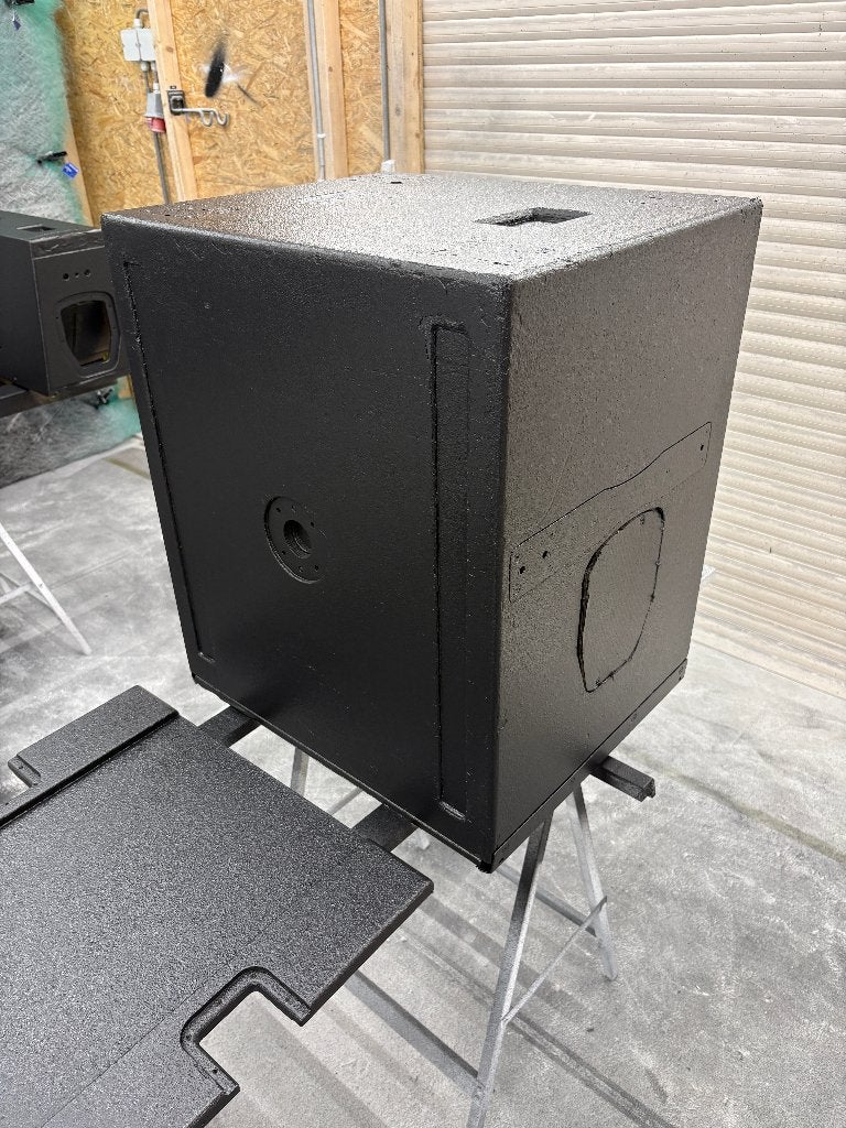 Speakers laten overspuiten met Warnex structuurverf, Overige typen, Nieuw, Ophalen, 150 watt of meer