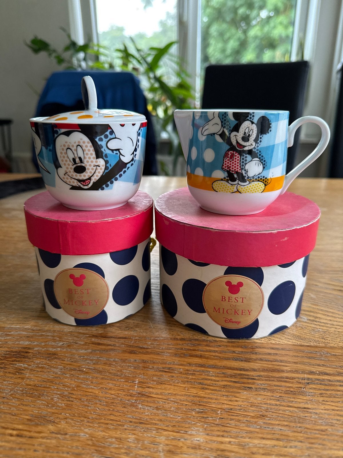 Orginele Disney best of Mickey suikerpot en melkkan set, Verzamelen, Disney, Ophalen of Verzenden, Mickey Mouse, Zo goed als nieuw