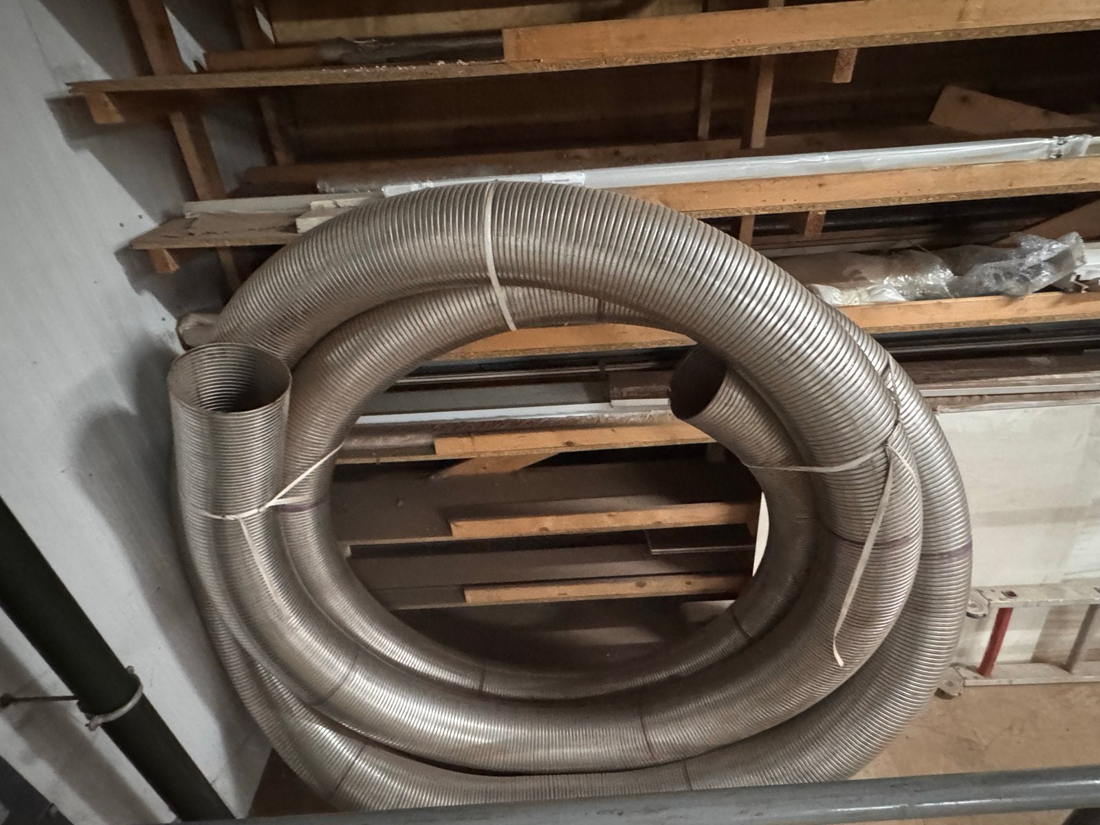 12meter RVS Flexibele Buis dia 200 mm Houtkachel Rookkanaal, Doe-het-zelf en Verbouw, Ophalen, Nieuw, Kachel