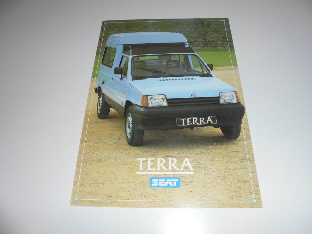 brochure Seat Terra  1987, Ophalen of Verzenden, Zo goed als nieuw, Overige merken