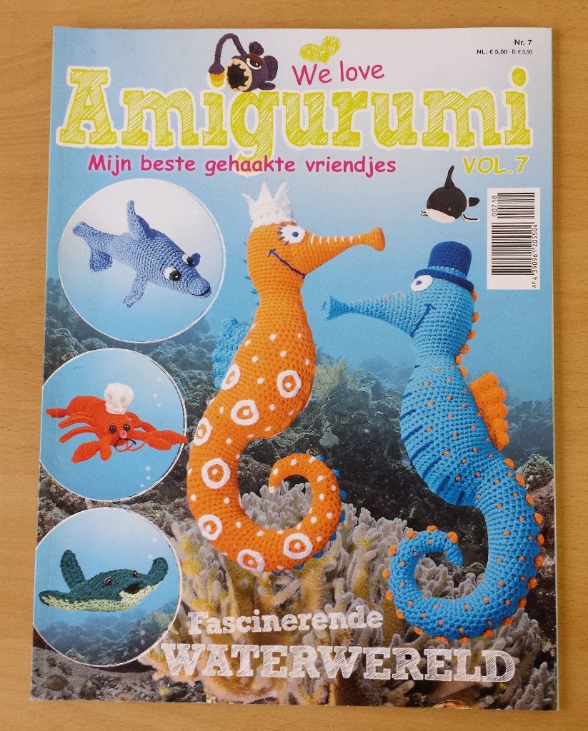 Haken - Amigurumi - Fascinerende Waterwereld - nr.7 - 2018, Gebruikt, Ophalen of Verzenden, Nvt, Patroon of Boek