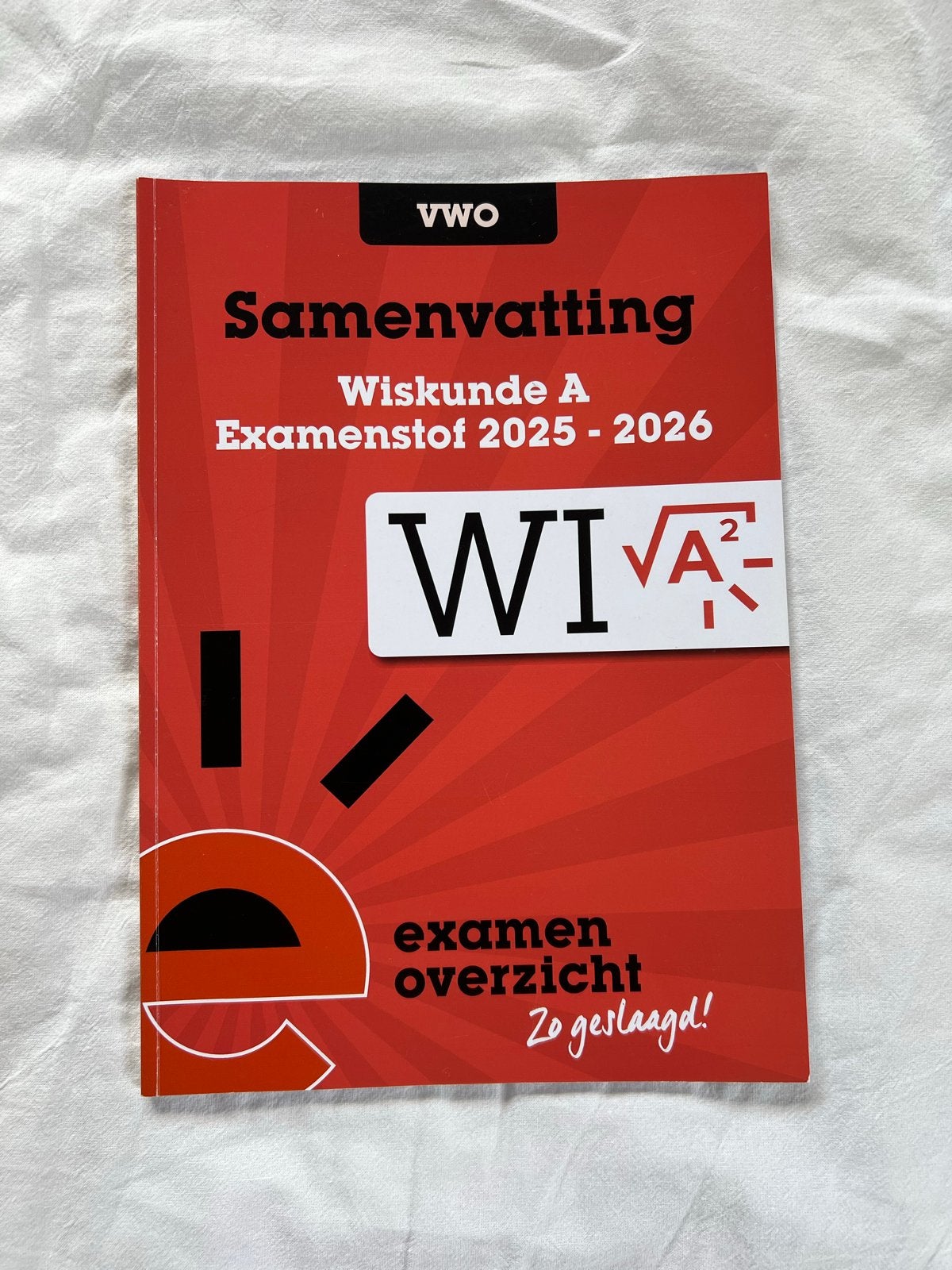 Samenvatting Wiskunde A VWO Examenstof, Ophalen of Verzenden, Beta, Zo goed als nieuw, Overige niveaus