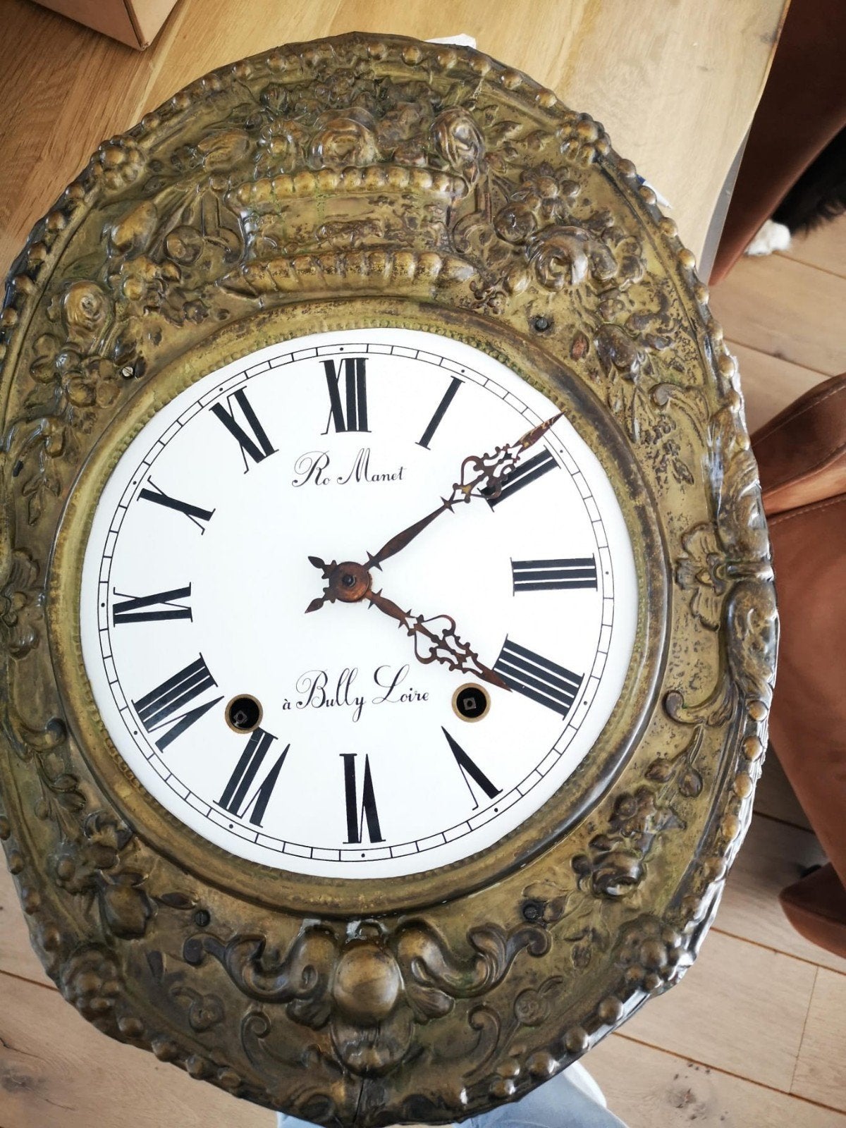 Antieke Franse Boulle klok met console, verguld brons, Antiek en Kunst, Antiek | Klokken, Ophalen