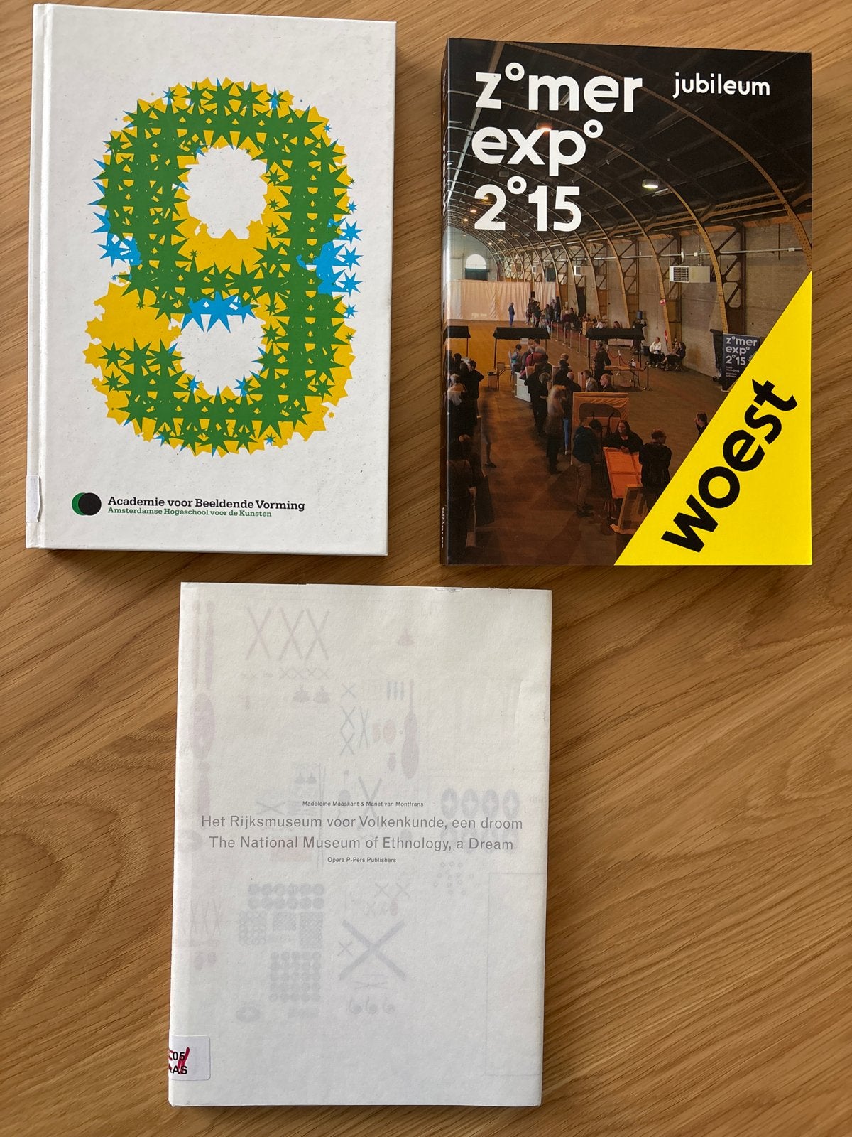 3 boeken: Academie, Zomer Expo, Rijksmuseum Volkenkunde, Boeken, Ophalen of Verzenden, Gelezen, Overige onderwerpen