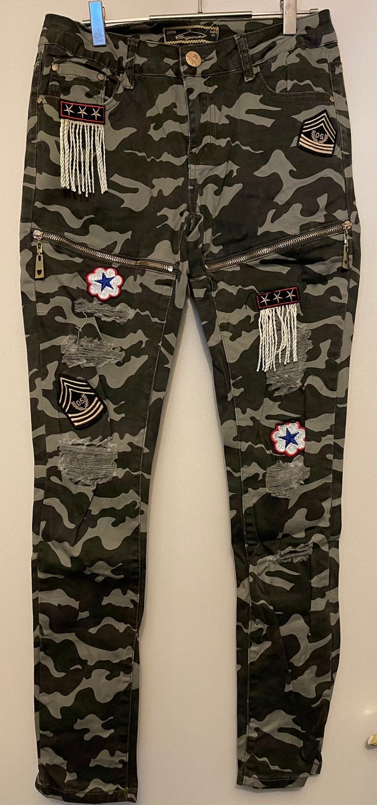 Nieuwe! Super gave aparte stretch army broek mt 38/40, Maat 38/40 (M), Zwart, Nieuw, Ophalen of Verzenden