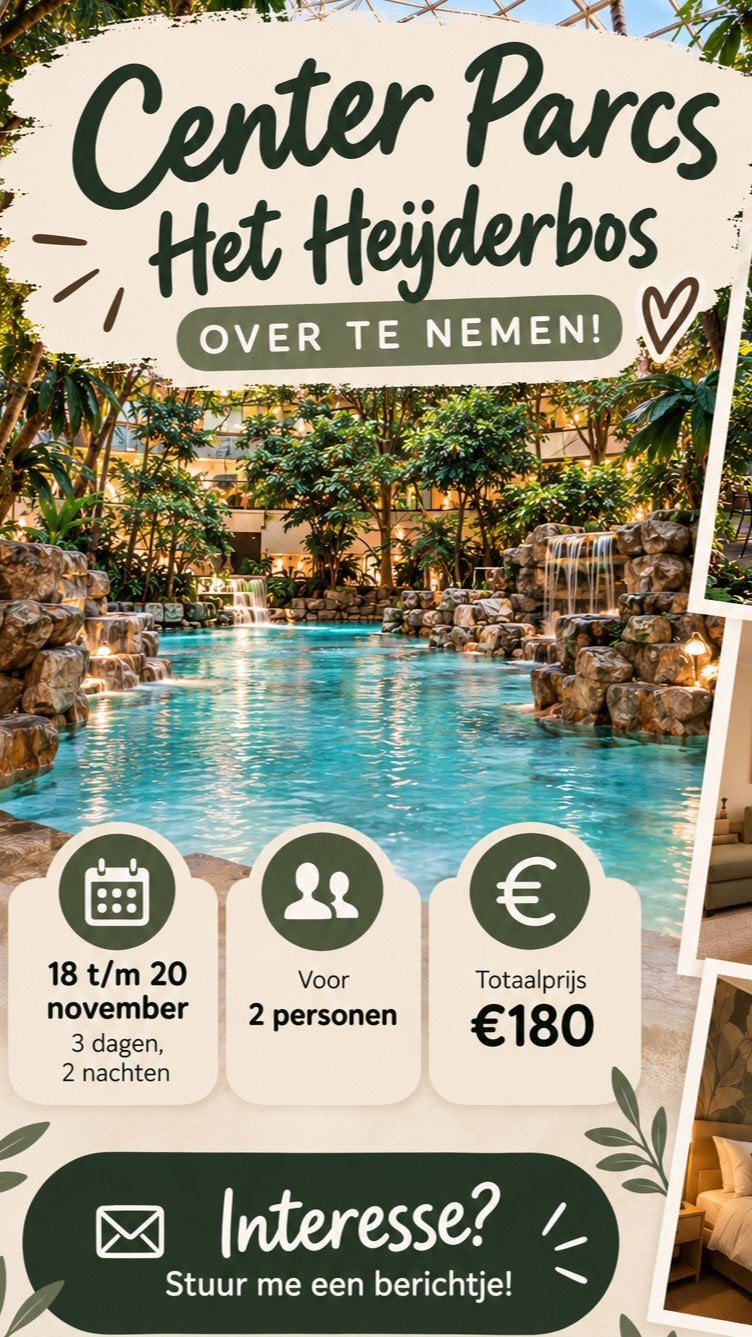 paar daagjes weg centerparcs, Ophalen