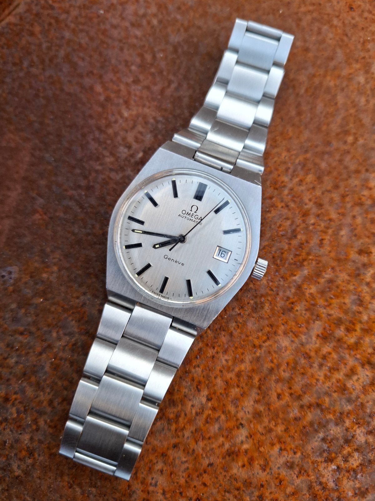 Omega Geneve 166.099, Ophalen of Verzenden, Staal, Omega, 1960 of later