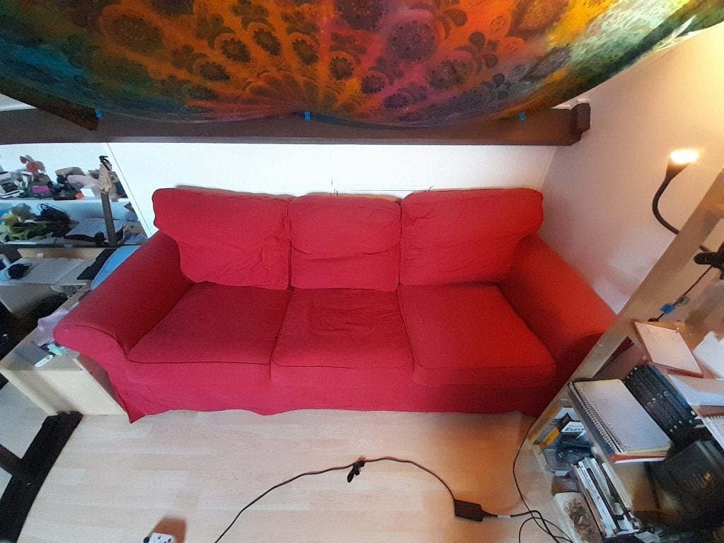 3 person couch, Huis en Inrichting, Banken | Bankstellen, Ophalen, Gebruikt, Driepersoons, 75 tot 100 cm