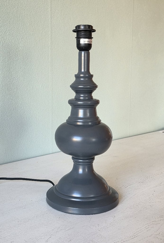lampenvoet tafellamp grijs bijenkorf nieuwstaat, 45 cm, Zo goed als nieuw, Grijs, Landelijk