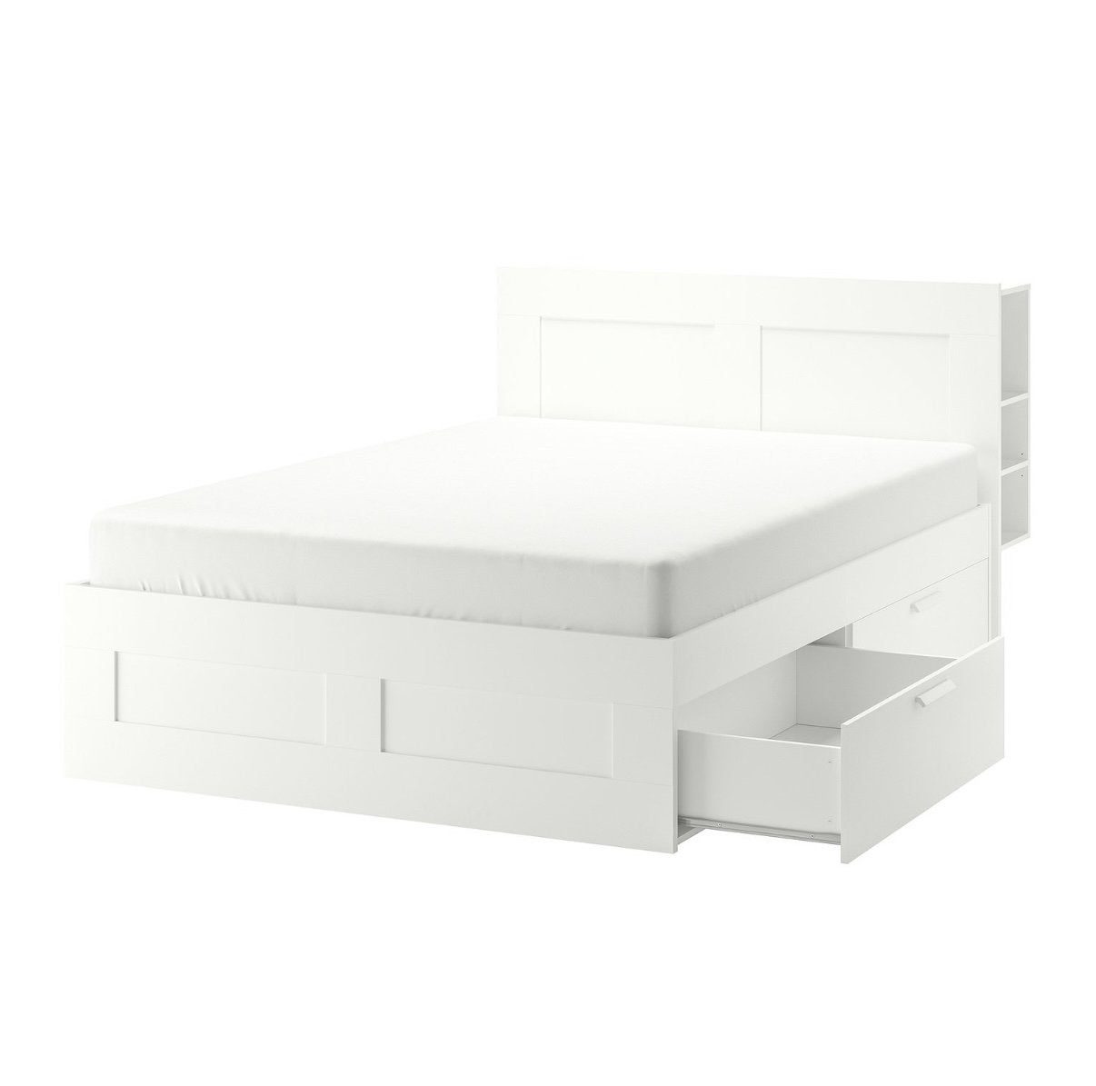 IKEA BRIMNES headboard with storage, Ophalen, Gebruikt, Tweepersoons, 140 cm
