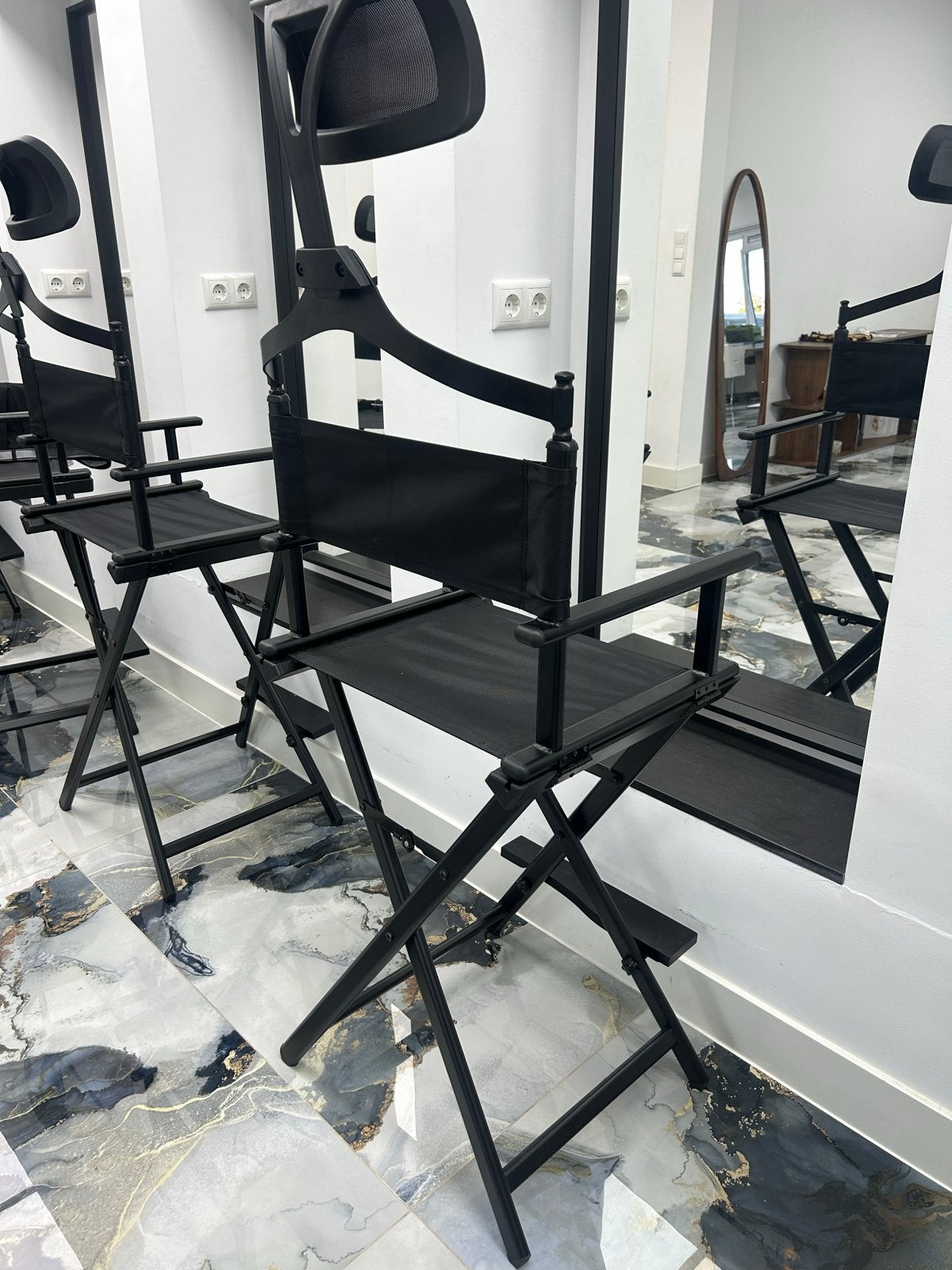 Professionele Make-up Regisseur Stoelen - Stevig & Comfortab, Ophalen of Verzenden, Nieuw, Zwart, Toebehoren