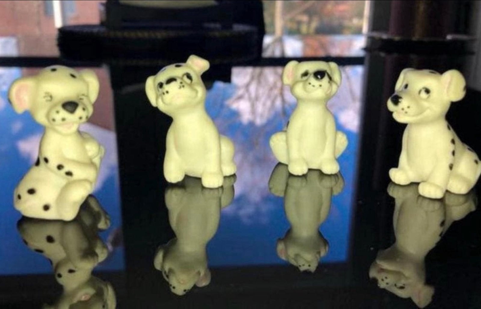 Set van 4 Disney 101 Dalmatiërs beeldjes, Ophalen of Verzenden, Zo goed als nieuw