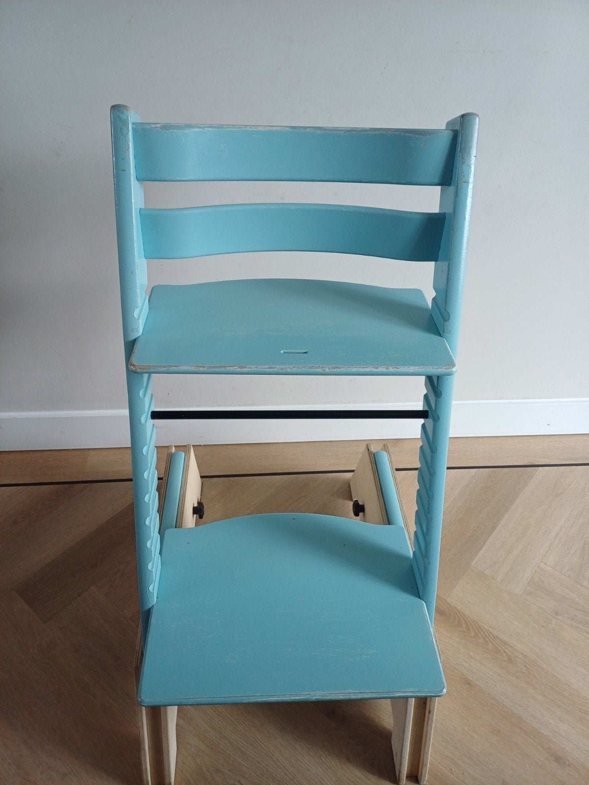 Tripp Trapp kinderstoel met verhoger (voor aan bar), Kinderen en Baby's, Kinderstoelen, Ophalen of Verzenden, Gebruikt, Meegroeistoel