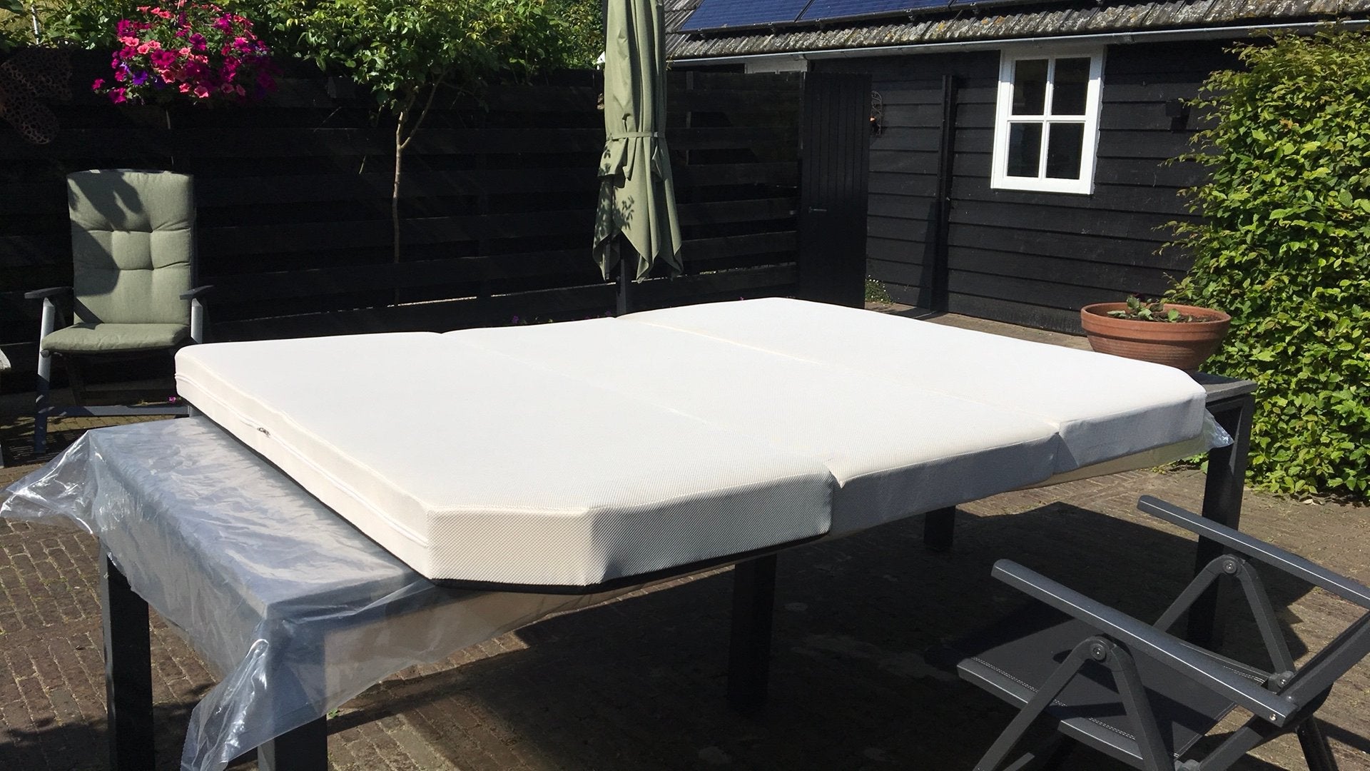 Campermatras, Caravans en Kamperen, Camper-accessoires, Ophalen, Zo goed als nieuw