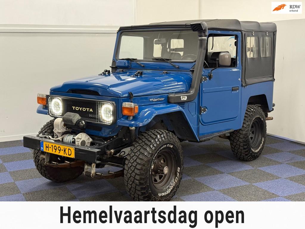 Toyota Land Cruiser 3.4 D FRP-top / SUPER SPECIALE CABRIO /, Auto's, Oldtimers, 3431 cc, Blauw, Bedrijf, Vierwielaandrijving
