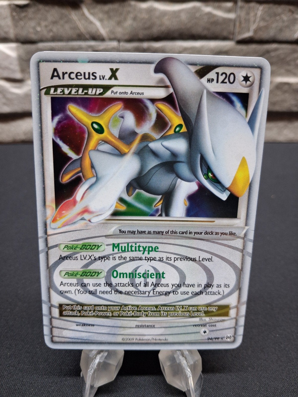 Arceus Lv.X 94/99 Platinum Arceus 2009 Pokémon Kaart, Ophalen of Verzenden, Zo goed als nieuw, Losse kaart, Foil