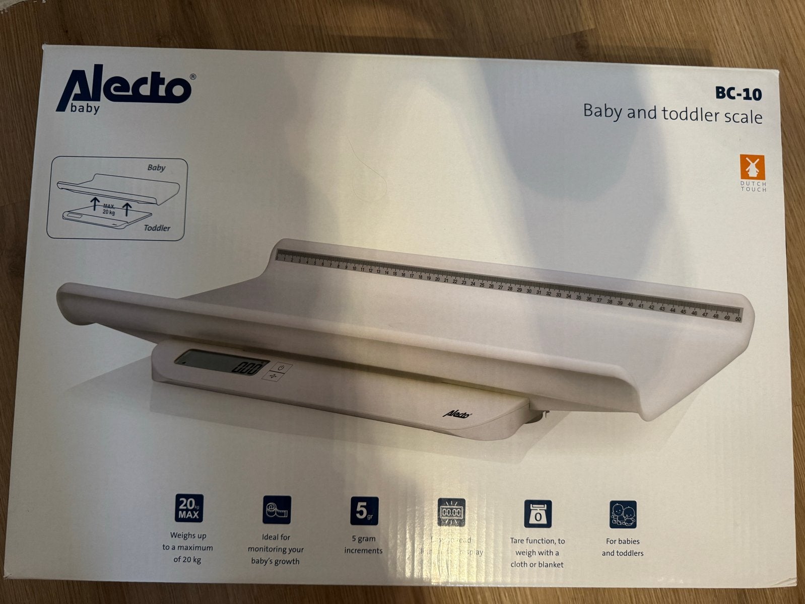 Alecto BC-10 Baby- en Peuterweegschaal tot 20 kg, Witgoed en Apparatuur, Weegschalen, Ophalen, Nieuw, Digitaal, Personenweegschaal