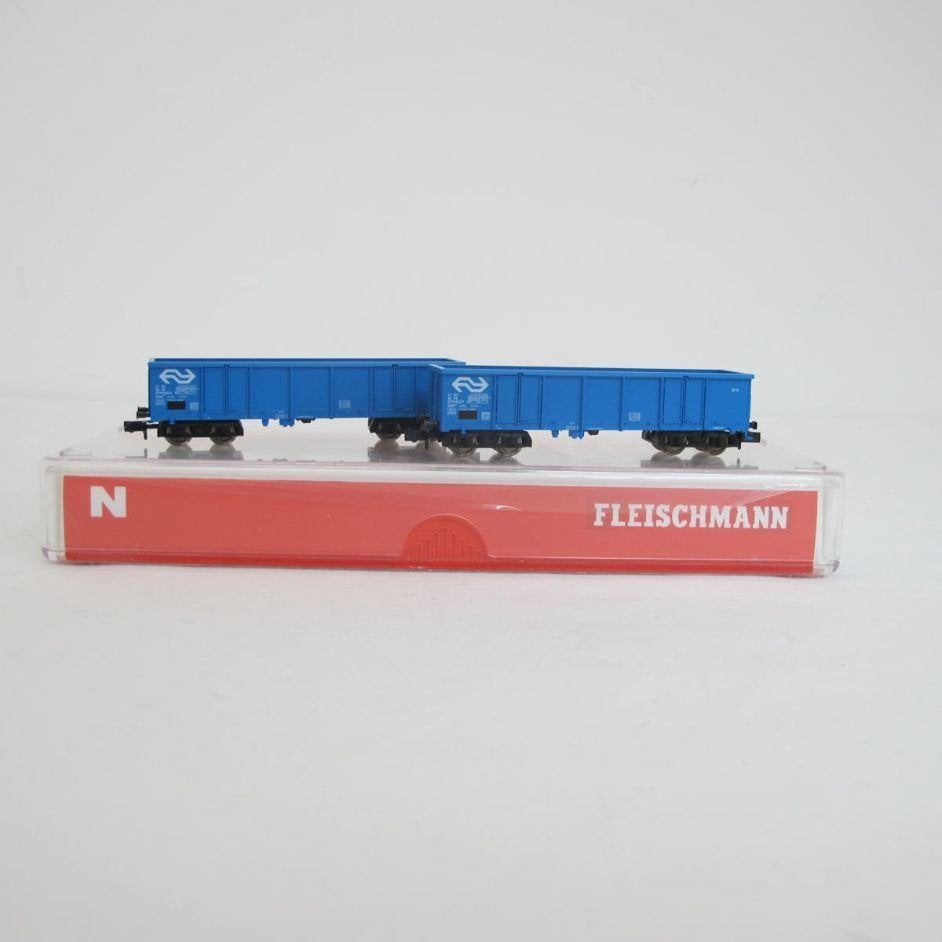 Fleischmann	828306 2-delige set Eanos wagens NS Blauw OVP N, Info@roco.cc, Gebruikt, Gelijkstroom, Verzenden