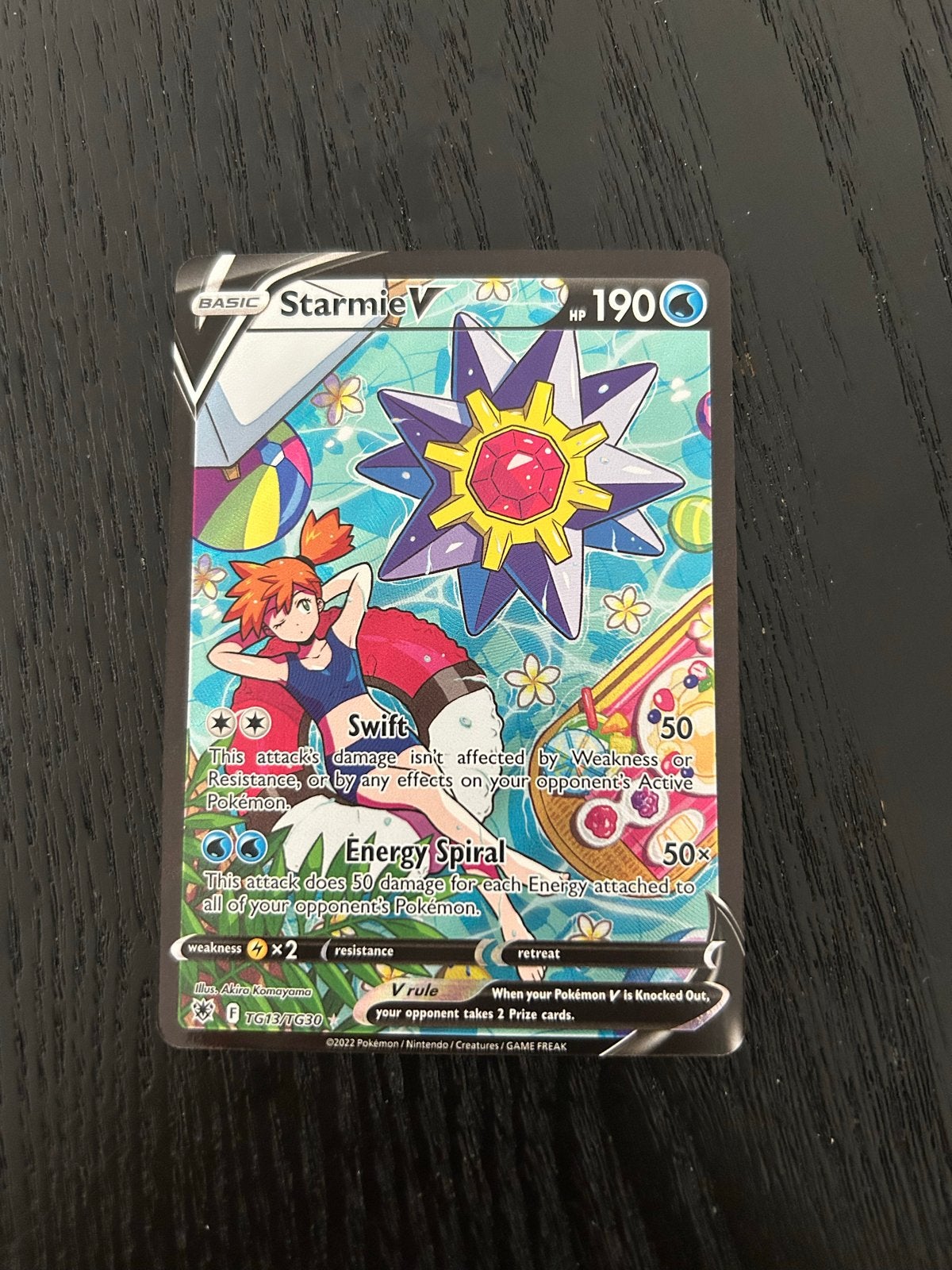 Starmie V (Trainer Gallery TG13/TG30) Pokémon Kaart, Ophalen of Verzenden, Zo goed als nieuw, Losse kaart, Foil