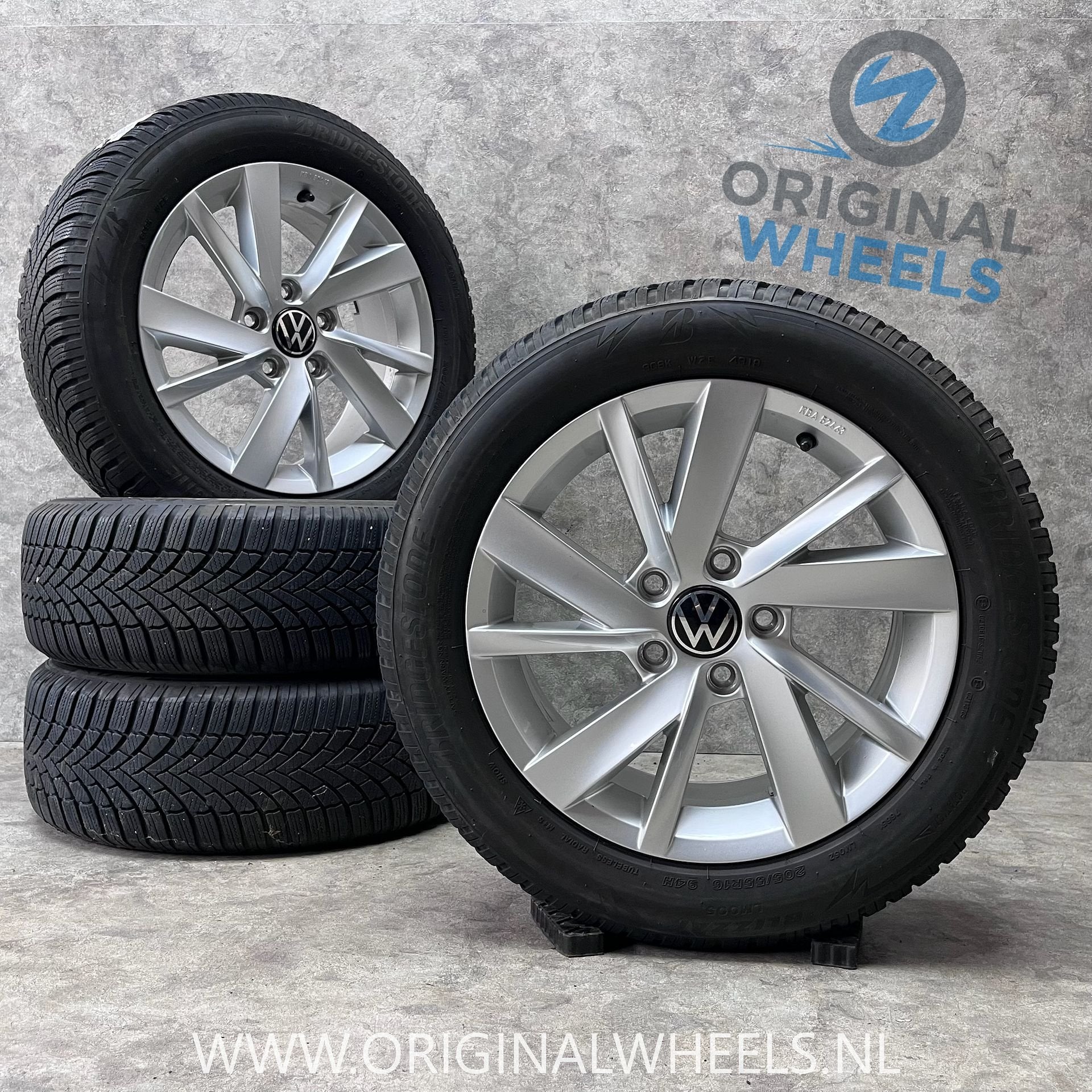 16 inch originele Gavia velgen + winterbanden VW Golf 8, Gebruikt, -, Banden en Velgen, -
