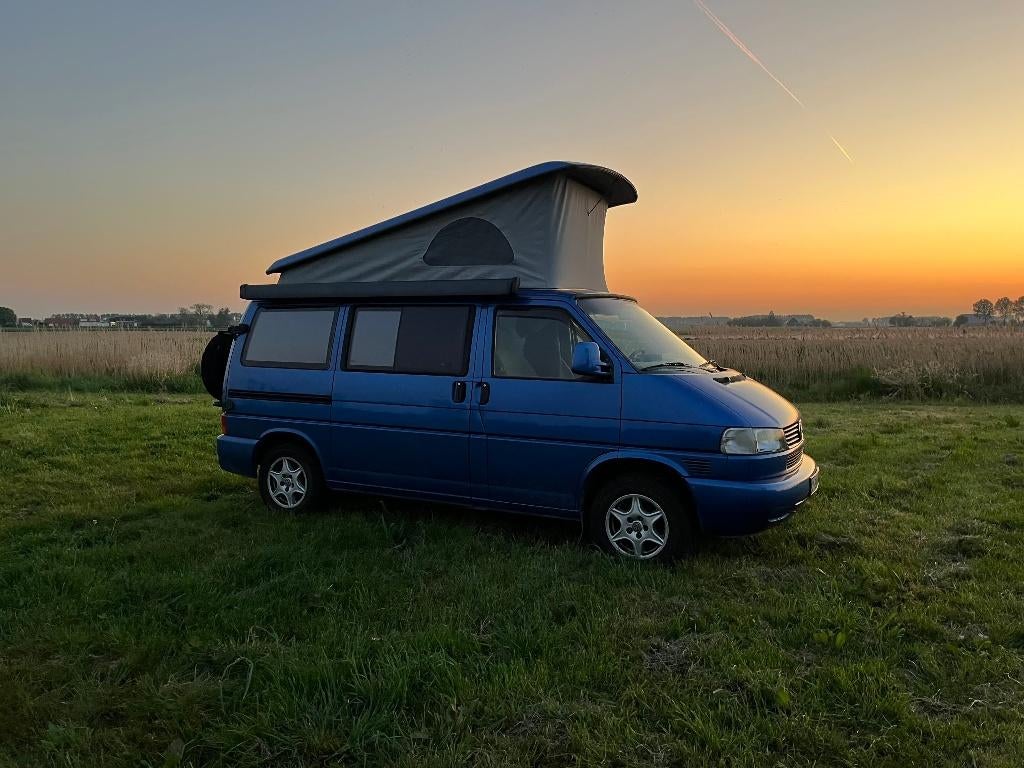 T4 syncro westfalia camper, Euro 2, Stof, Overige carrosserieën, Blauw