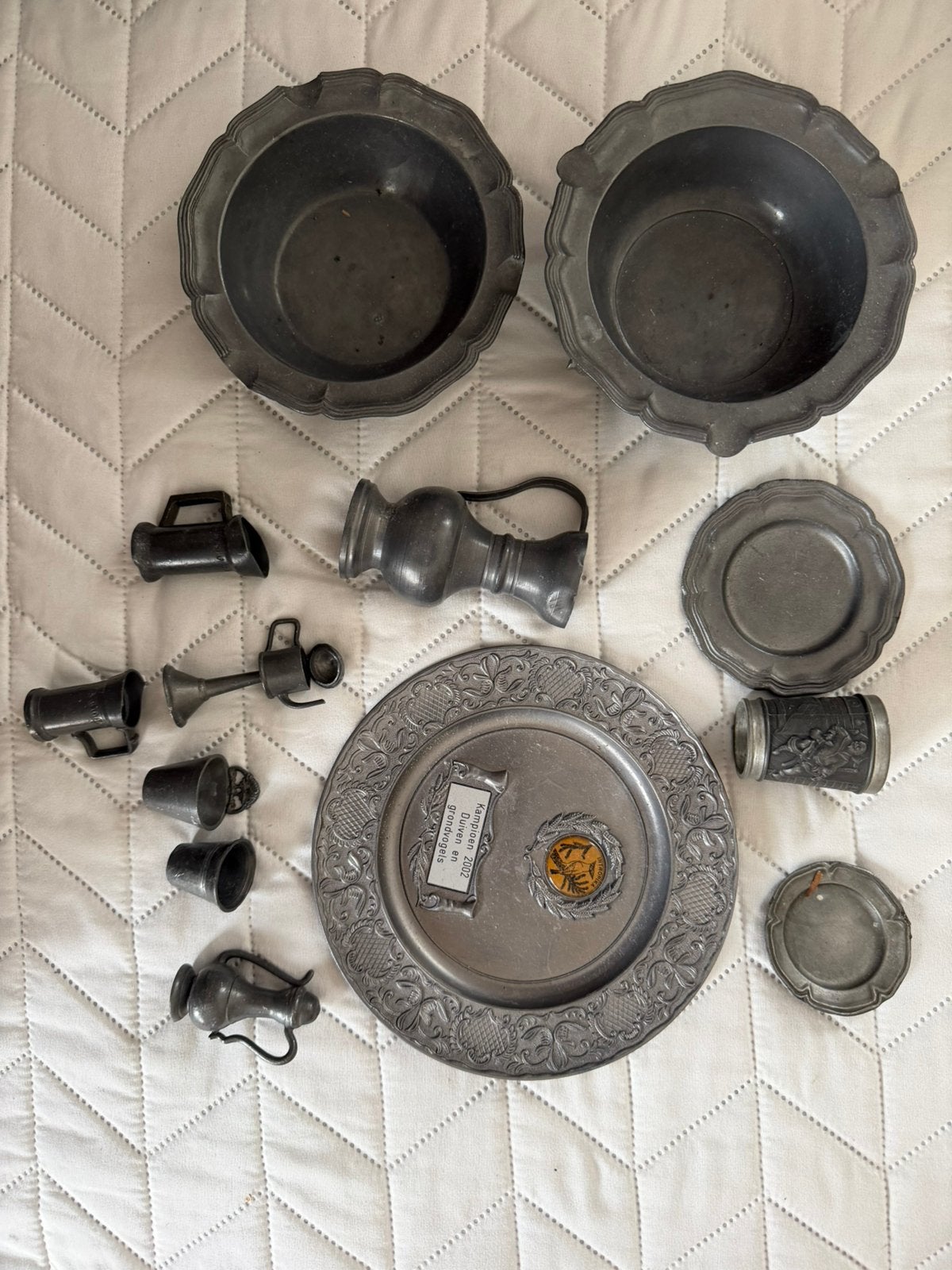 Diverse oude tin, Ophalen of Verzenden