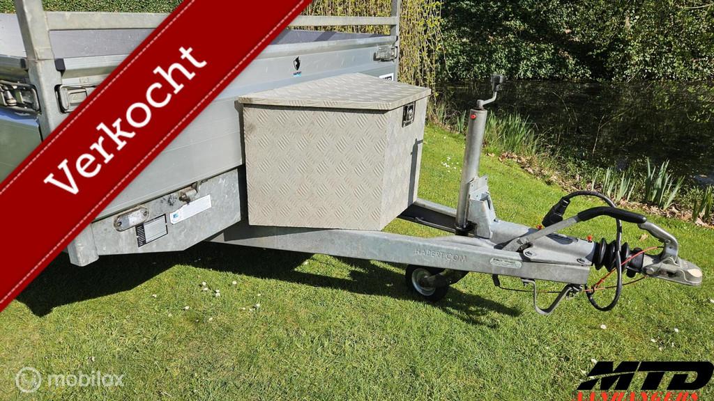 Hapert Azure multitransporter plateauwagen met hoge borden, Gebruikt
