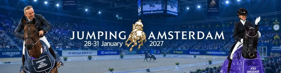 TE KOOP: 2x tickets RIJ 3 Jumping Amsterdam 31 januari, Tickets en Kaartjes, Twee personen