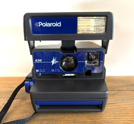 Polaroid 636 Blue Pulse in doos, Audio, Tv en Foto, Fotocamera's Analoog, Ophalen of Verzenden, Zo goed als nieuw, Polaroid, Polaroid
