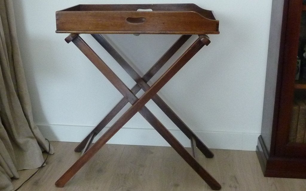 Echt antieke Engelse butlertray € 49, Ophalen, Rechthoekig, Minder dan 55 cm, 60 cm of meer