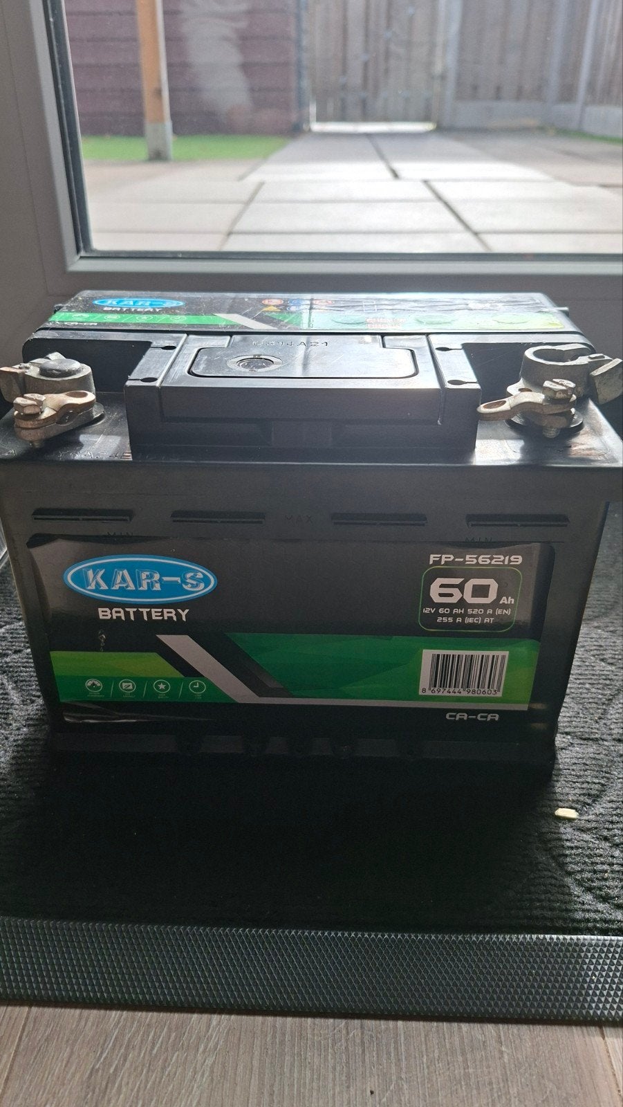 accu 60Ah 12V inclusief lader