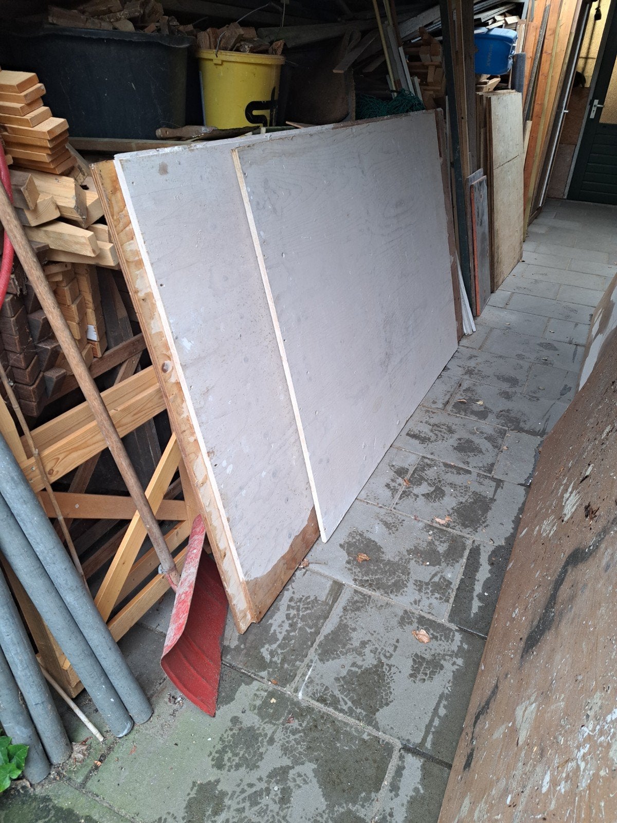 Underlayment platen voor dak of vloer - 8 stuks, Doe-het-zelf en Verbouw, Platen en Panelen, Ophalen of Verzenden, Gebruikt, Hout