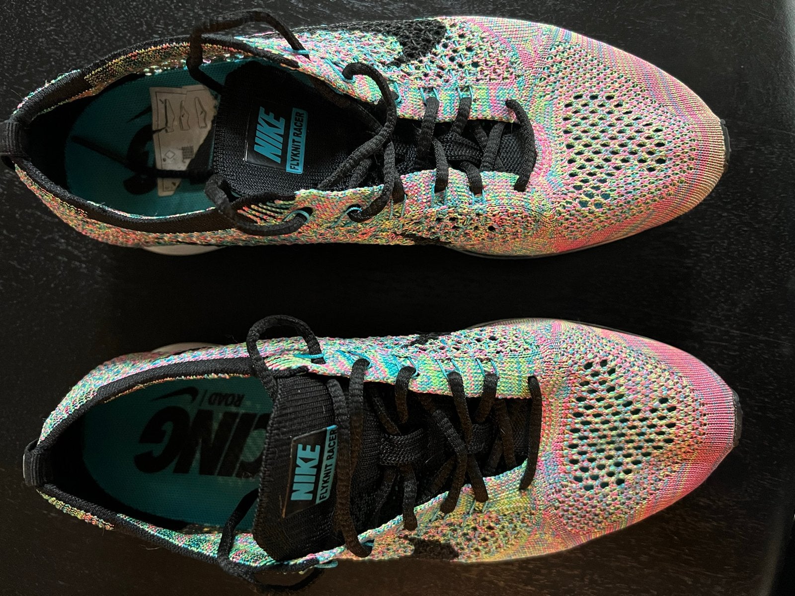 Nike Flyknit Racers Multicolor - Maat EUR 40, Ophalen of Verzenden, Gedragen, Overige kleuren, Sneakers of Gympen
