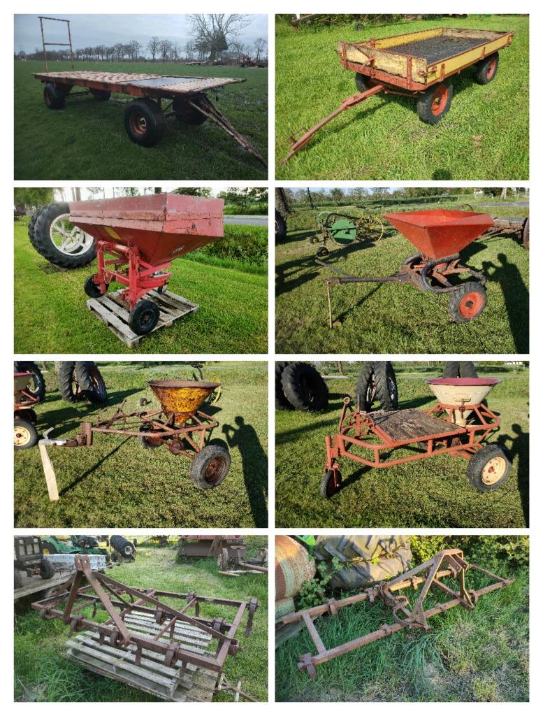 Landbouwwagen kunstmeststrooier cultivator, Ophalen, Akkerbouw, Gewasbescherming en Bemesting