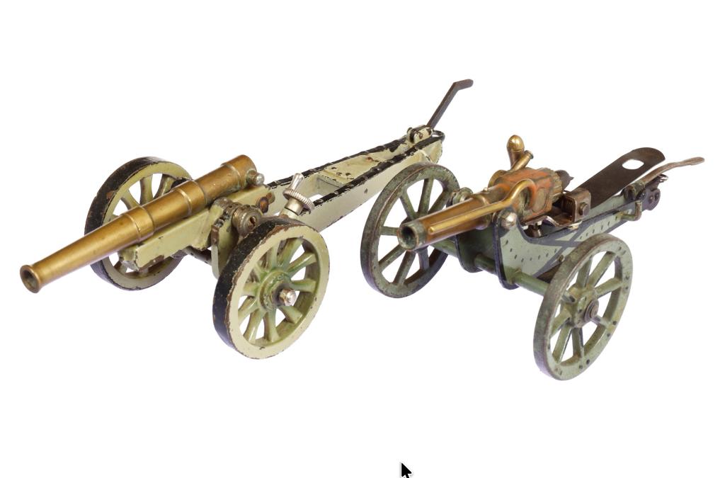 Te koop gevraagd: deze oeroude Märklin kanonnen in gietijzer, Antiek en Kunst, Ophalen of Verzenden