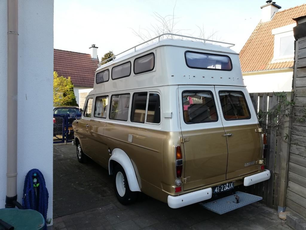 Unieke oldtimer camper bouwj. 1969: Ford Transit MK 1, Caravans en Kamperen, Particulier, Benzine, Buscamper of Camperbus