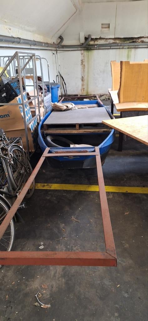 Stalen Sloep - Verlengd Frame voor Aanleg of Vaarplezier, Ophalen of Verzenden, Gebruikt