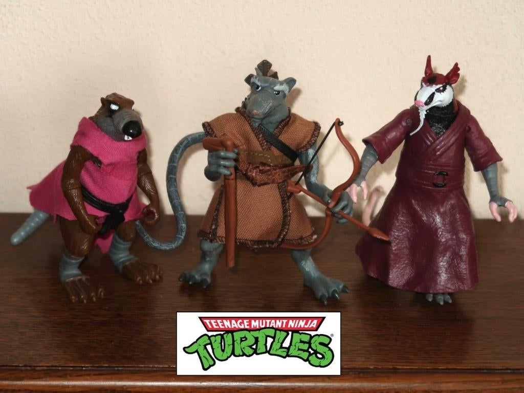 3x Splinter de rat uit Teenage Mutant Ninja Turtles, vintage, Ophalen of Verzenden, Zo goed als nieuw