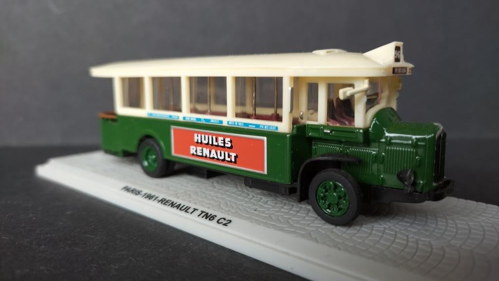 Renault Autobus TN6 C2 Paris 1961 1:76 Atlas Collections Pol, Hobby en Vrije tijd, Modelauto's | Overige schalen, Verzenden, .