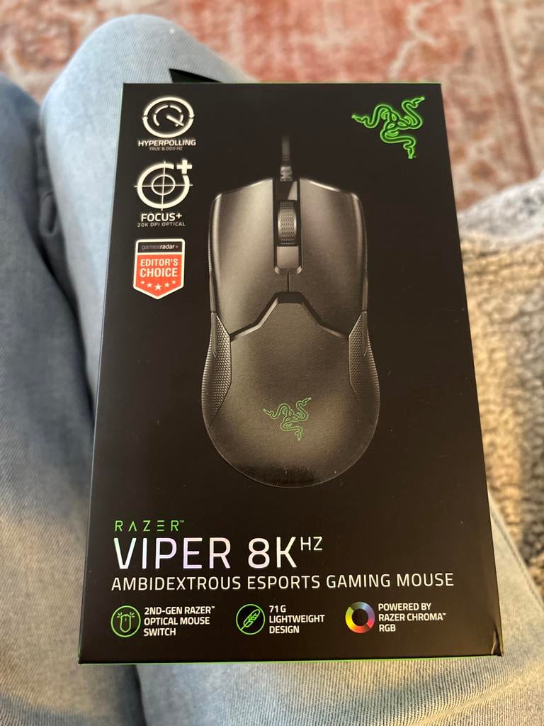 Razer Viper 8KHz Gaming Muis - Nieuw in doos, Muis, Ergonomisch, Nieuw, Ophalen of Verzenden