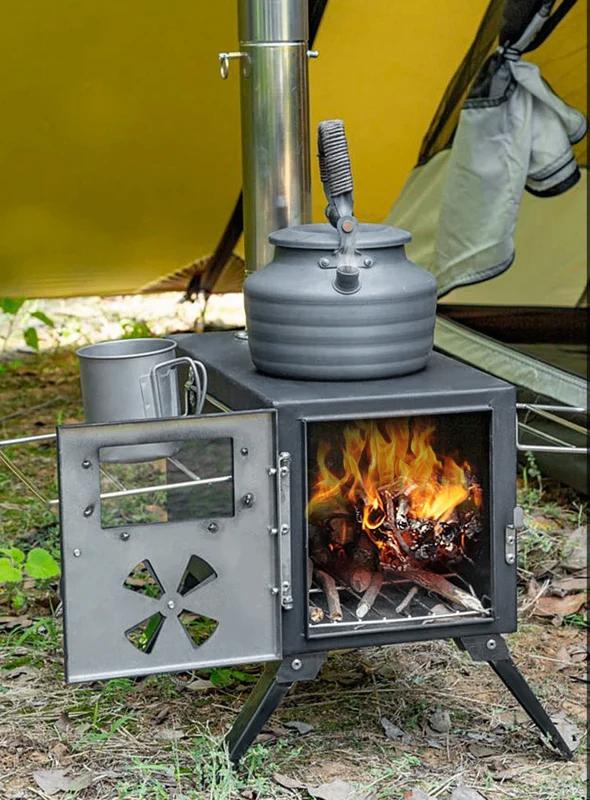 Fire Storm Tent Kachel/Stove Zwart, Caravans en Kamperen, Outdoorsportshop, Firestorm, Nieuw, Info@outdoorsportshop.nl