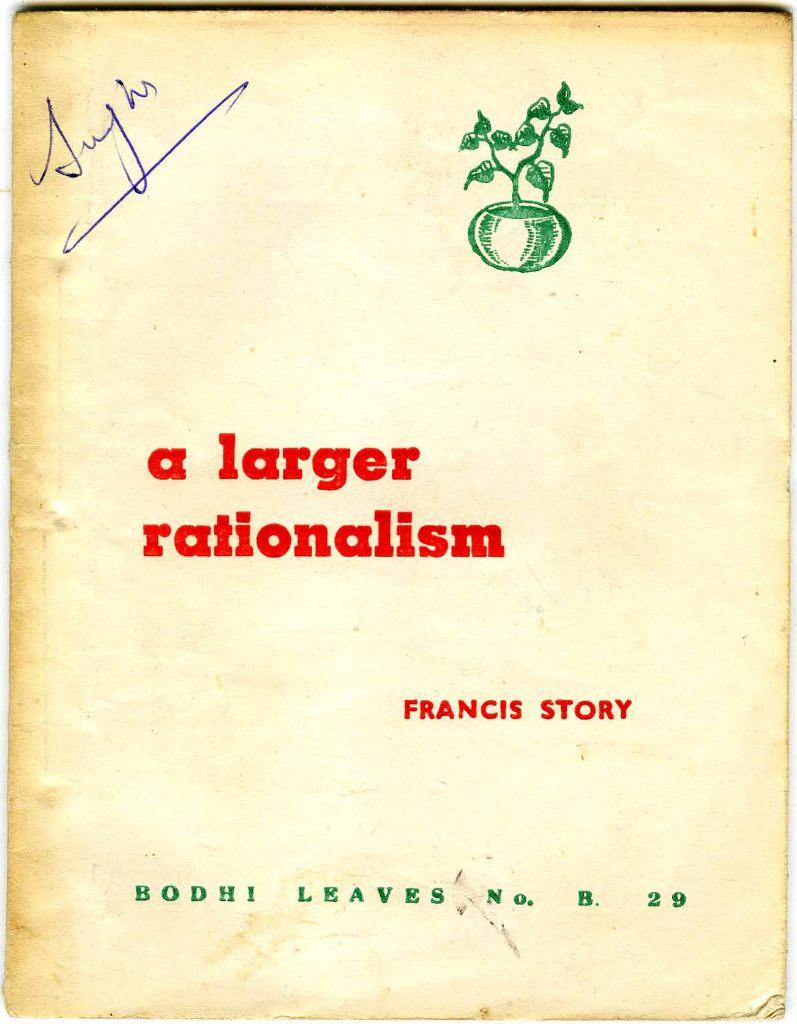 a larger rationalism - Francis Story, Boeken, Ophalen of Verzenden, Zo goed als nieuw, Francis Story, Boeddhisme