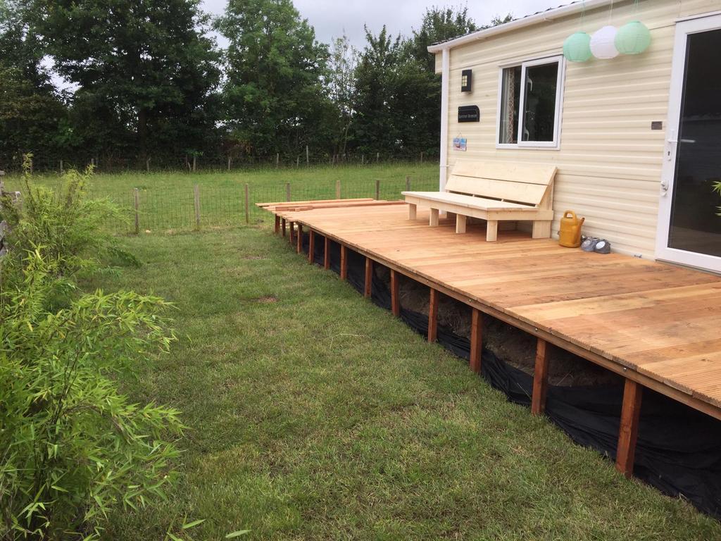 Loungebank nieuw tuin hoekbank douglas steigerhout pallet., Ophalen, Nieuw, Hout