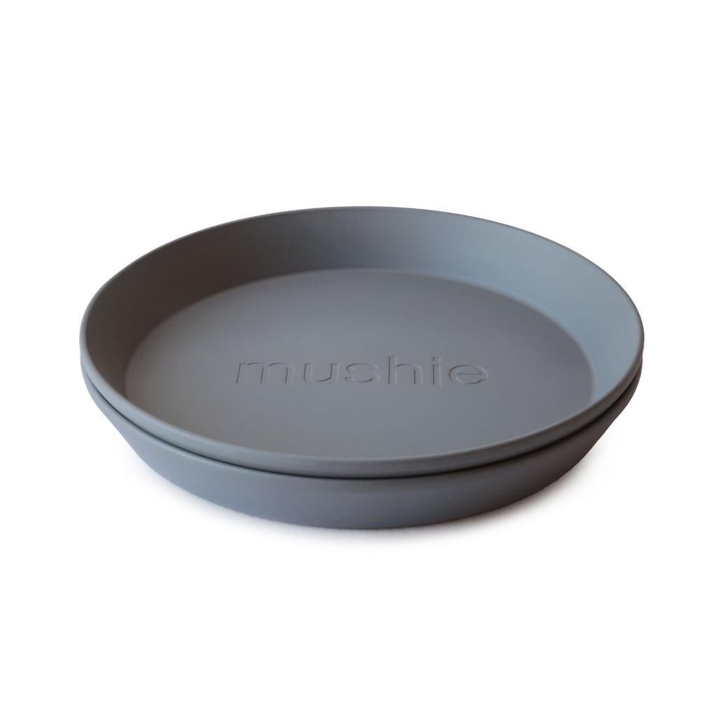 Kinderbord Bord Rond Smoke Grijs (set 2) Mushie, 5870 W Fuqua Street - Suite 200 Houston, TX, 77085, Overige typen, Nieuw, Support@mushie.com