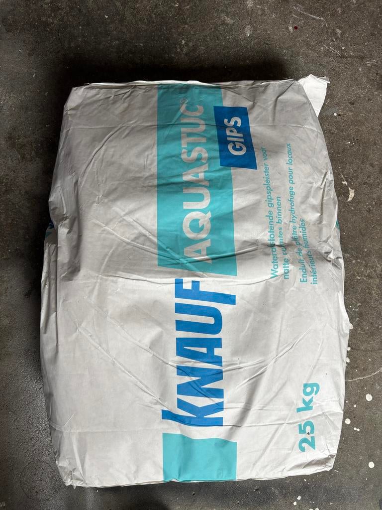 Knauf Aquastuc Gips 25kg - Nieuw, Ophalen, Nieuw