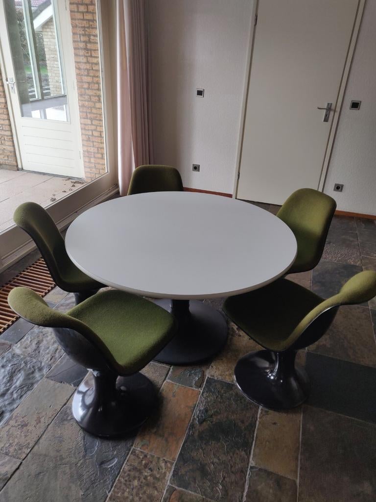 Herman Miller Orbit Set - Farner & Grunder - Vitra, Huis en Inrichting, Complete eetkamers, Zo goed als nieuw, 4 tot 6 stoelen